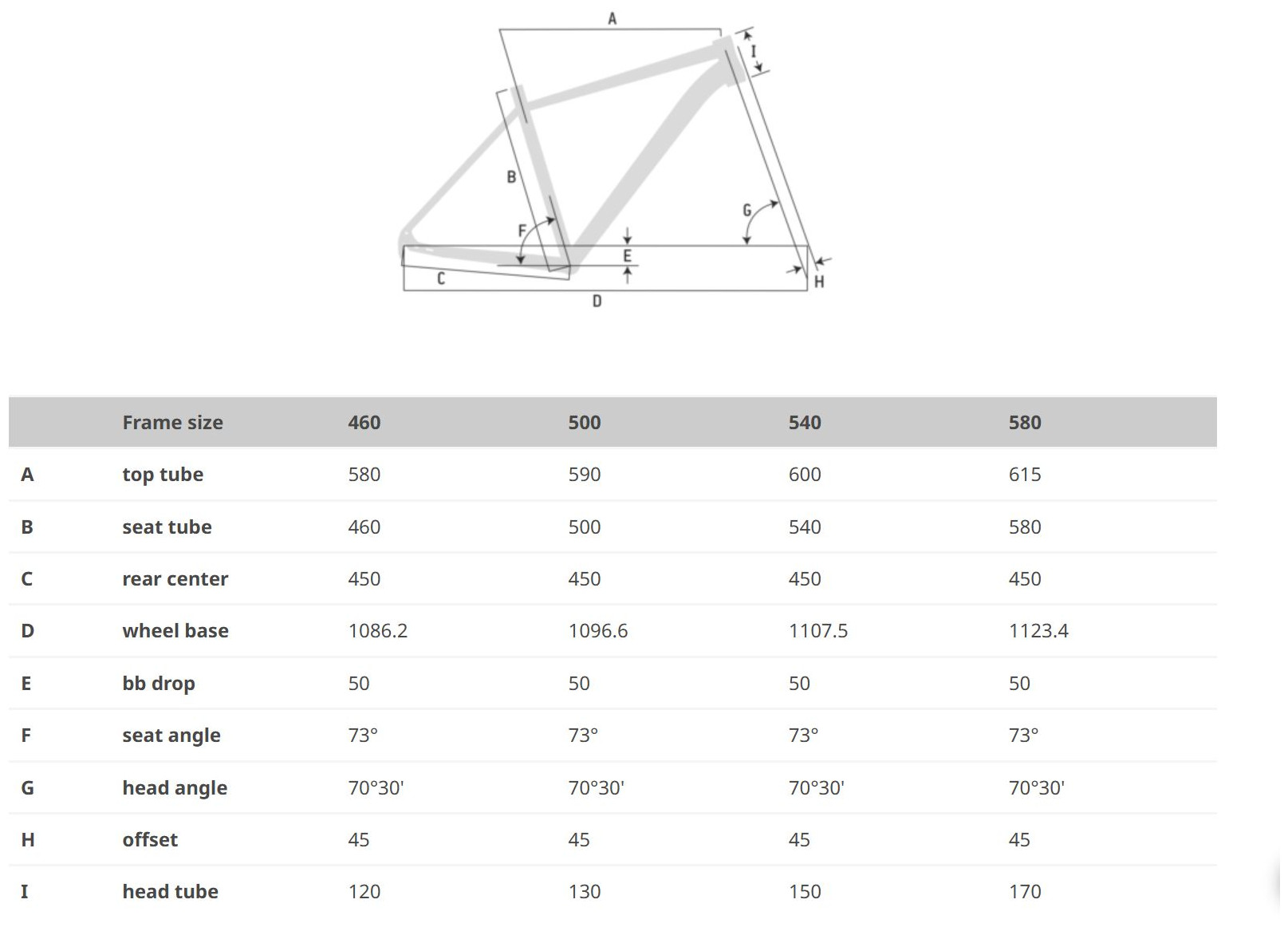 EZIGO GTS GEOMETRY